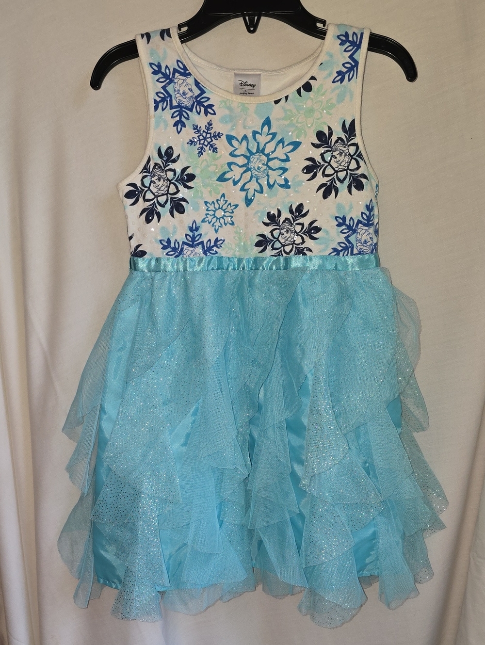 Disney Light Blue and Navy Snowflake Tulle Dress